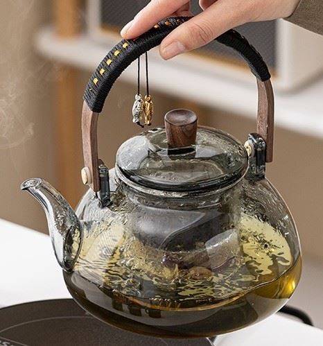 Glass Beam Pot Electric Clay Oven Special Teapot Heating Kettle Home Tea Set Half Moon Pot